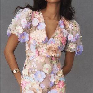 COPY - NEW Elliatt Anthea Short-Sleeve V-Neck Floral Dress XS